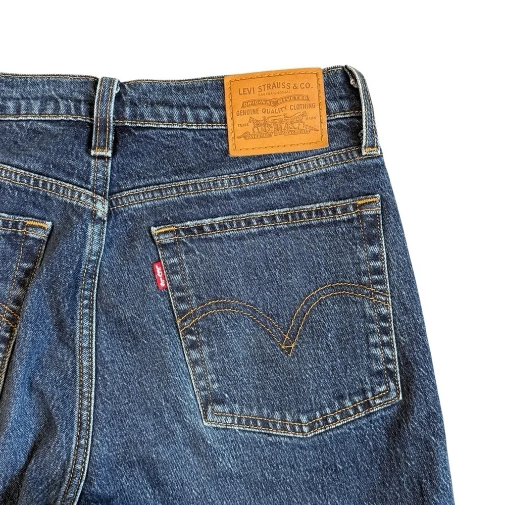 Levi’s Premium Wedgie Fit Button Fly Ankle Jeans Blue Size 27 #1732
